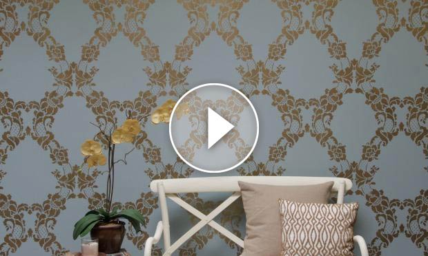 How to Stencil a Focal Wall