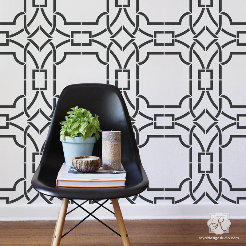 Louis Vuitton Flower pattern stencil multiple size sheets