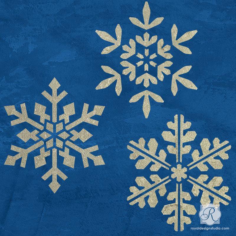 3 Piece Snowflake Stencil