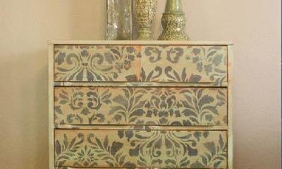 A Dressy Damask Dresser!