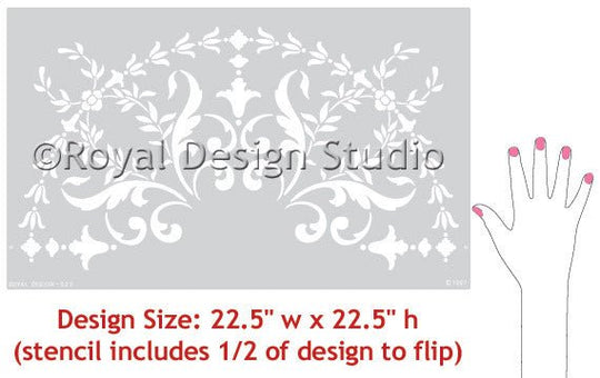 Stencils | 19th Century Ceiling Stencil Medallion – Royal Design Studio ...