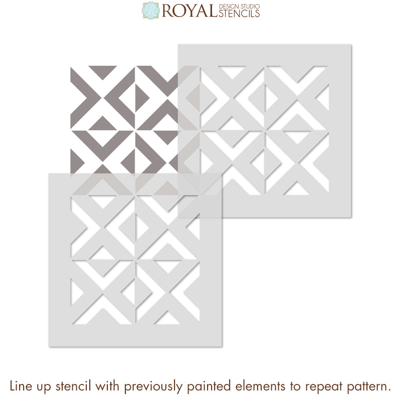 Small Craft Stencils for DIY Painted Moroccan Decor