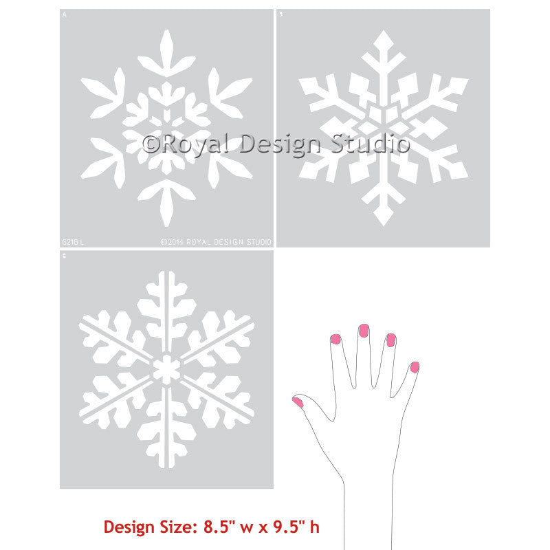 Snowflake Stencil Large Snowflake Stencils, Christmas Stencils for Holiday  Crafting, Christmas Sign, Stencils of Snowflakes, Stencils 