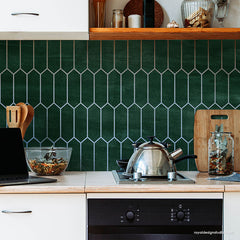 Wall Mural Stencils | Faux Subway Tile Wall Stencil | Painting Kitchen