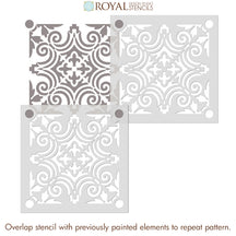 Geometric Pattern Tile Stencils - DIY Painting Concrete Porch Designs