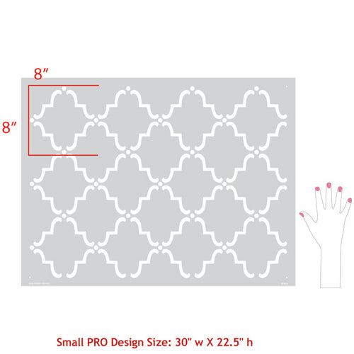 Wall Stencil | Small Moorish Trellis Stencil