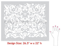 Moroccan Stencils | Arabesque Stencil