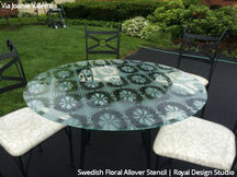 Flower Stencils | Swedish Floral Wall Stencil