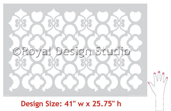 Moroccan Stencils, Wall Stencils, & DIY Floor Stencils – Royal Design ...