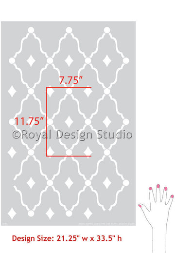 Wonderment Trellis Stencil – Royal Design Studio Stencils