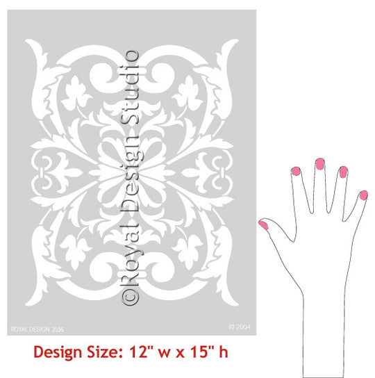 Stencils | Villa Classic Panel Stencil – Royal Design Studio Stencils