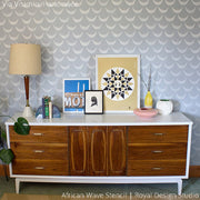 Wall Stencil | African Wave