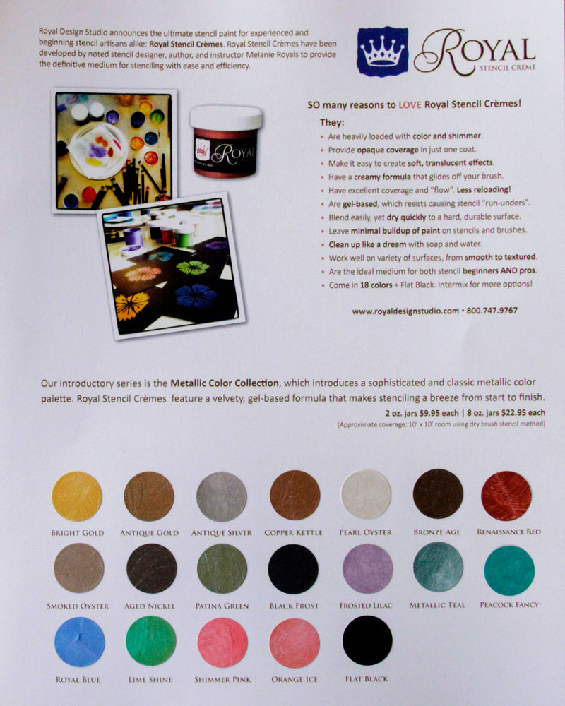 Stencil Paint Color Chart